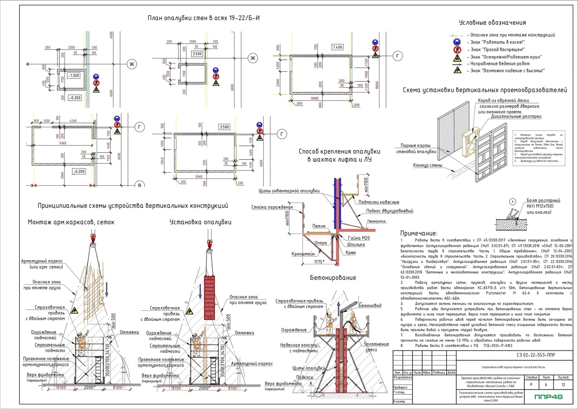 ППР на монолитные работы